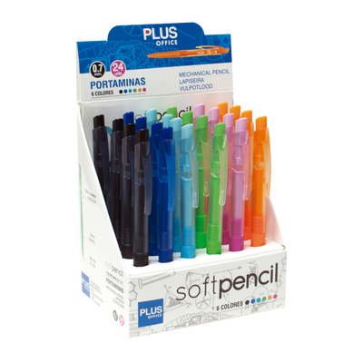 Portaminas Plus Soft Pencil 0.7mm 24 Unidades