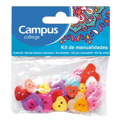 Set Manualidades Campus Boton Corazon